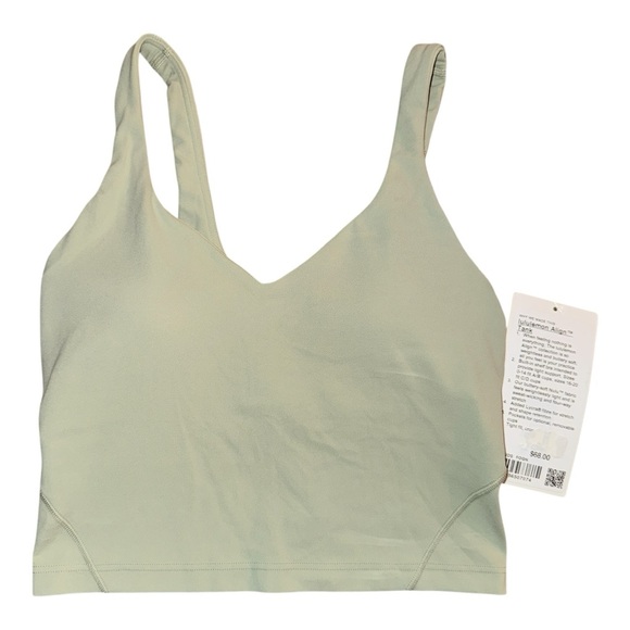 Lululemon Align Tank Top Light Support A/B Cup Fog Green Size 4 NWT - Picture 3 of 5